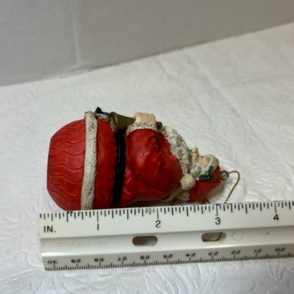VTG Jaimy Santa Claus Christmas Tree Hanging Ornament Round Bottom Taiwan - Picture 10 of 13